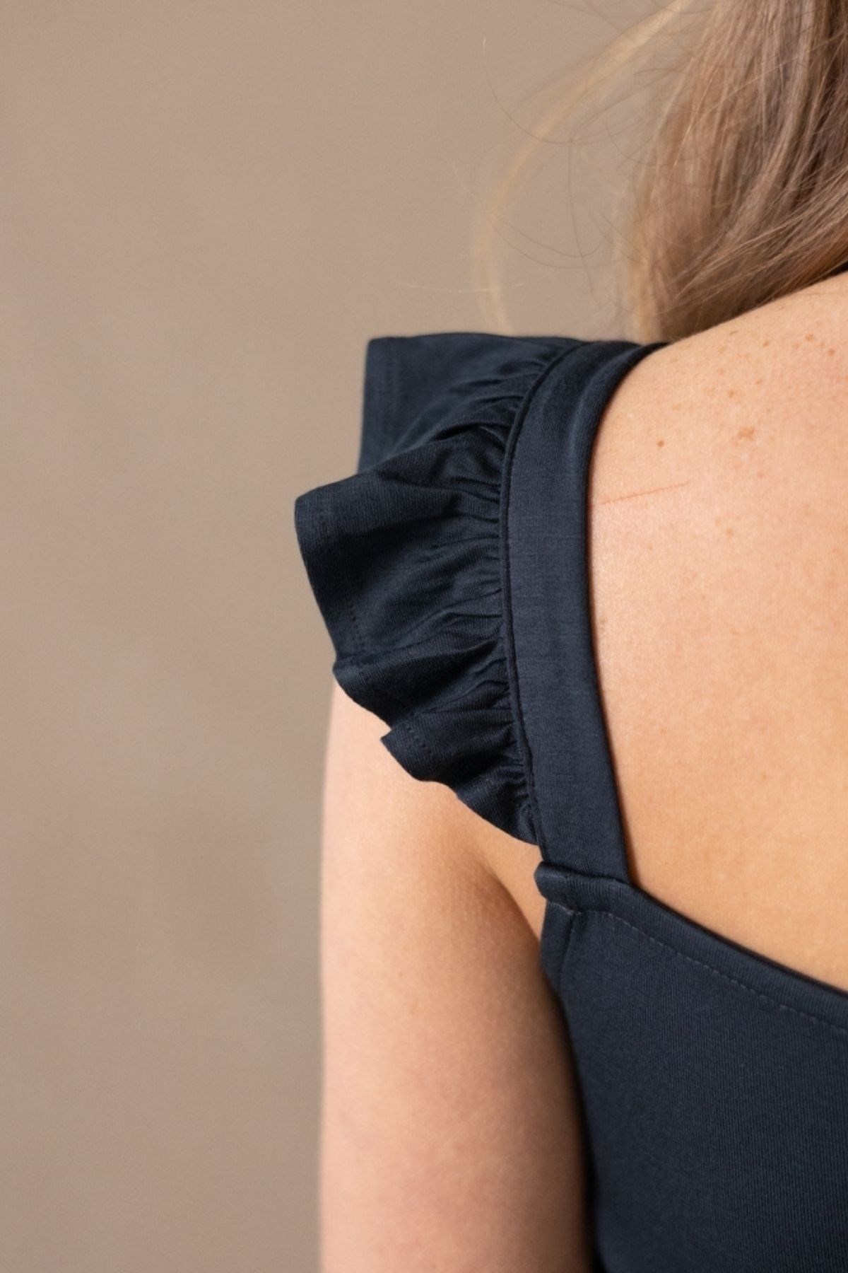 Kadın Elegant  Askılı Bluz Antrasit