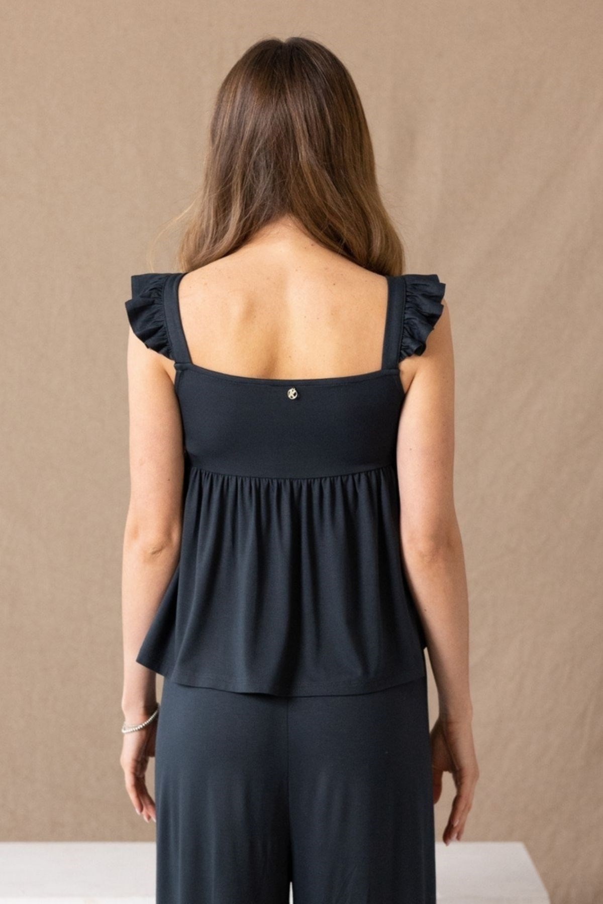 Kadın Elegant  Askılı Bluz Antrasit