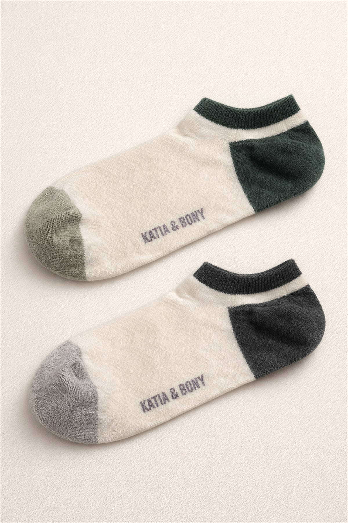 Erkek 2li Dokulu Görünmez Çorap