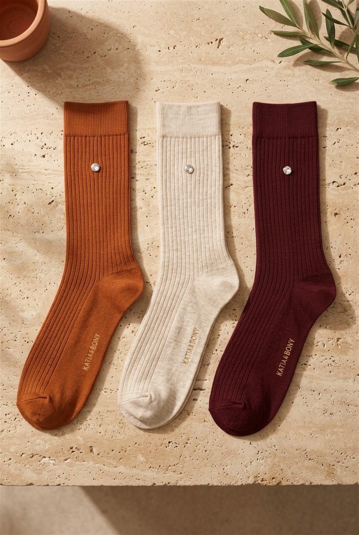 Erkek 3lü Bordo Premium Kutulu Zımbalı Soket Çorap