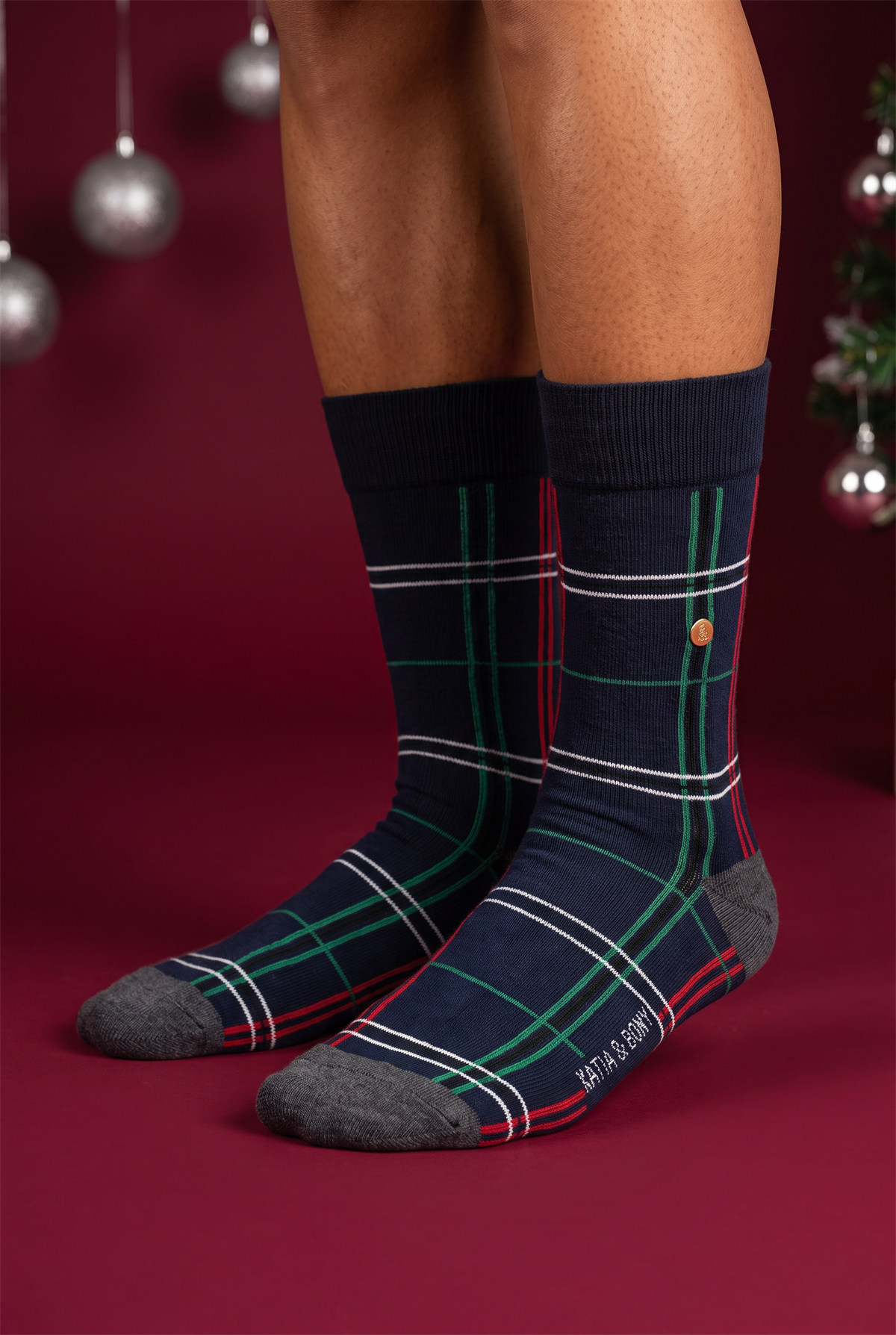 Mens 3 Pack Boxed Striped Patterned New Year Socks Multi Color