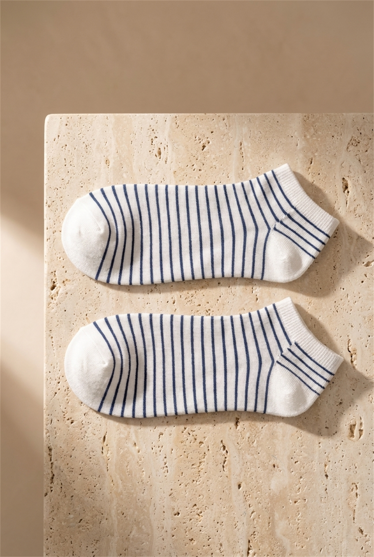 Mens 4-Piece Striped Step Socks