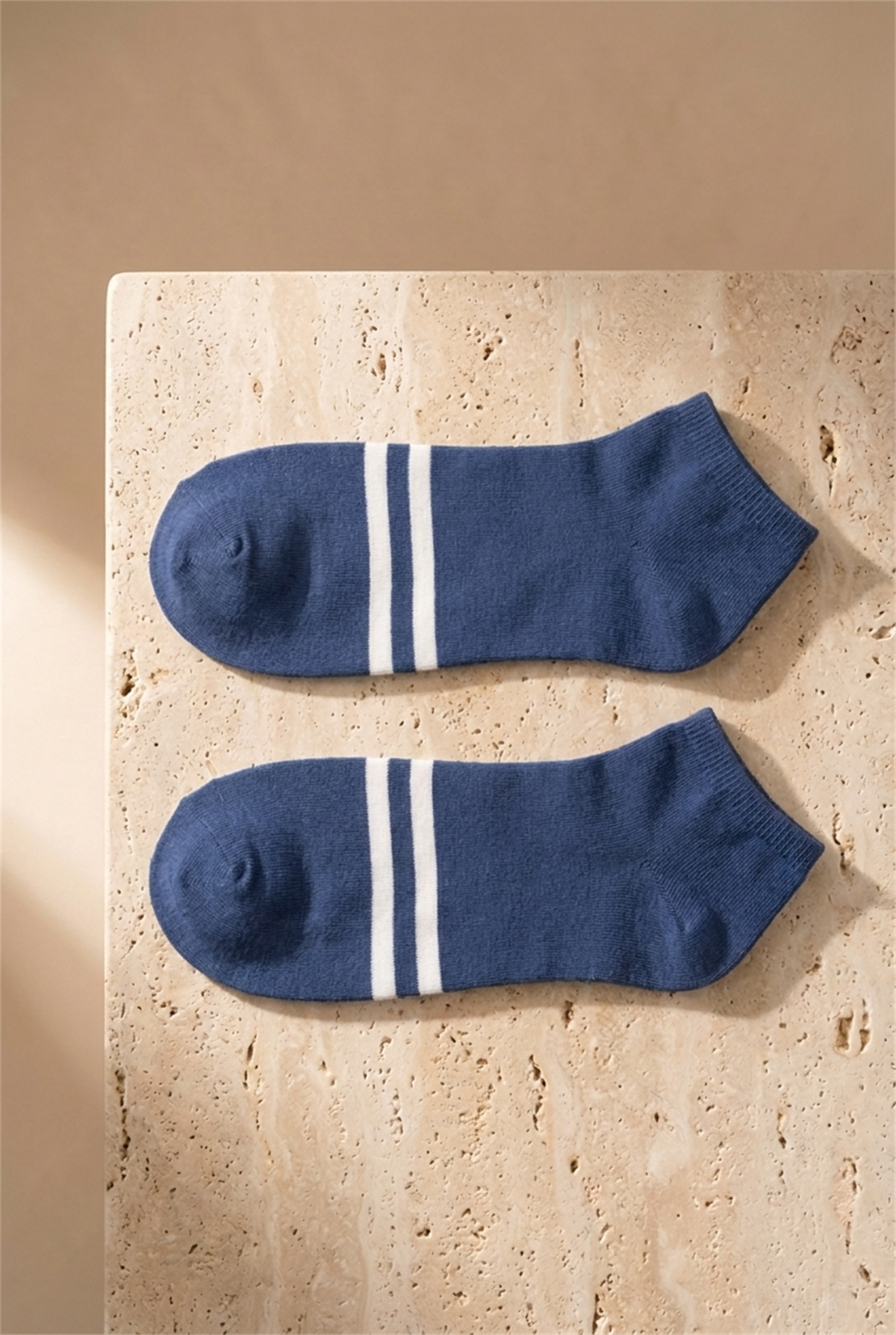 Mens 4-Piece Striped Step Socks