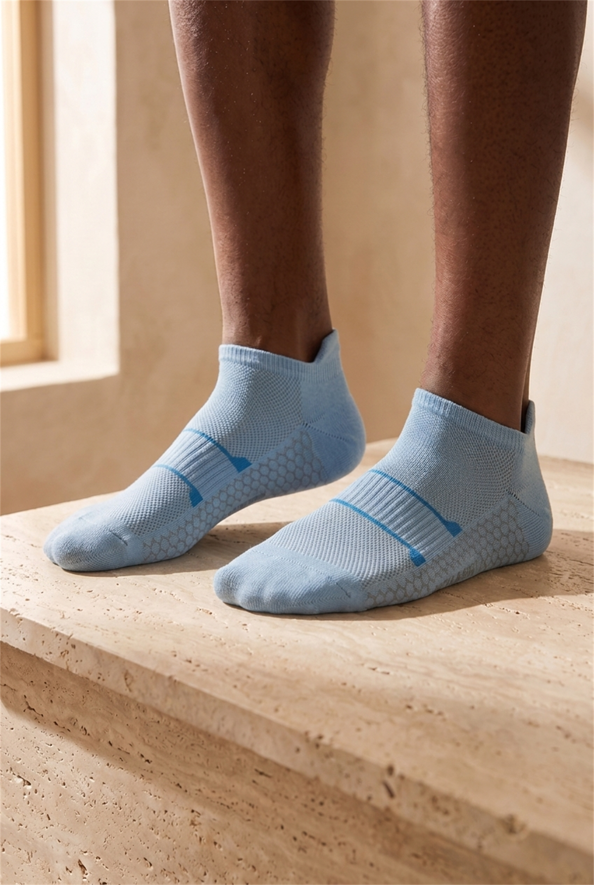 Mens 4-Piece Patterned Step Socks