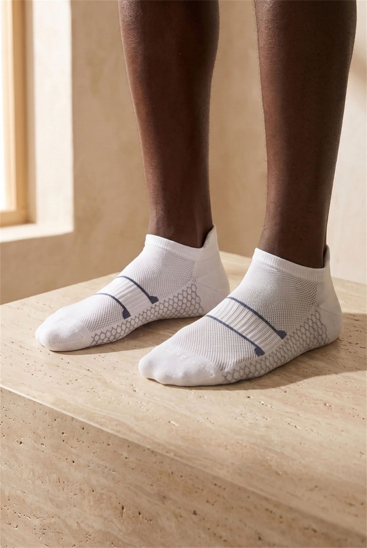 Mens 4-Piece Patterned Step Socks