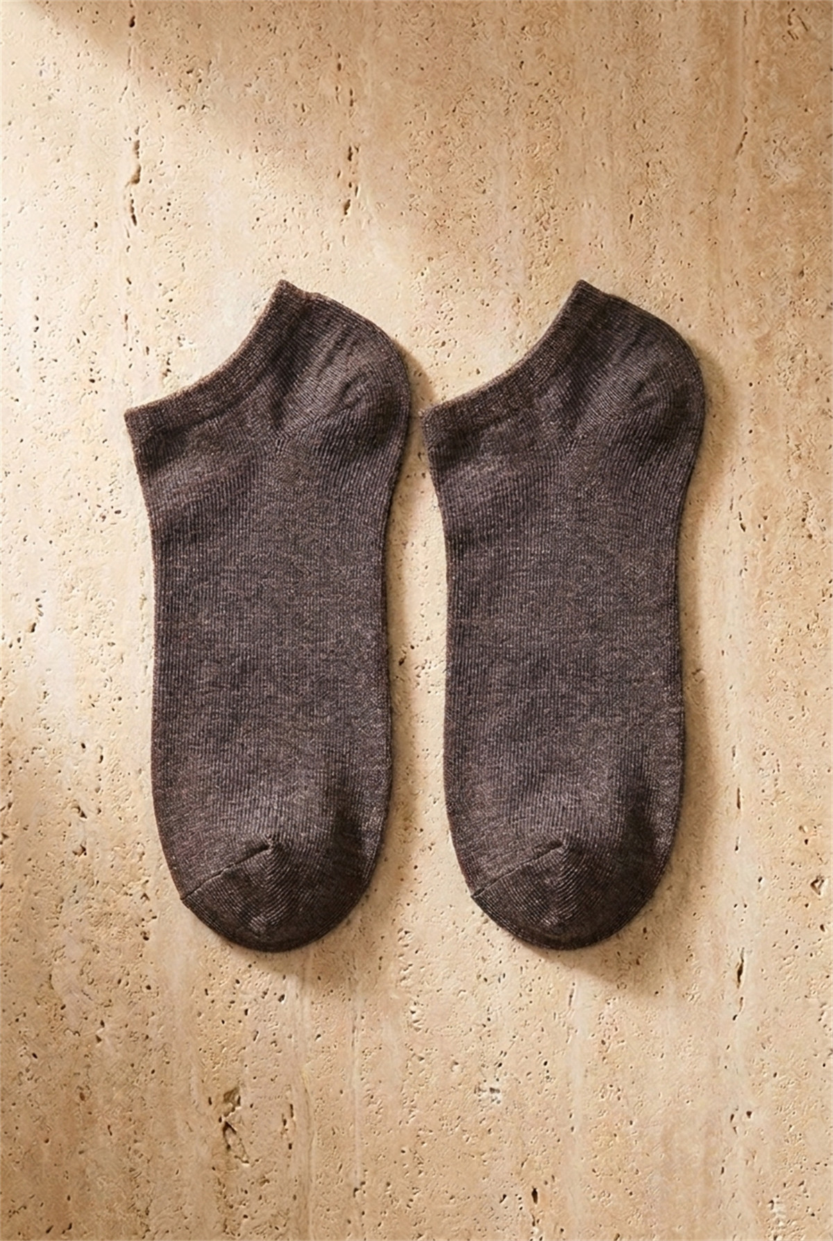 Mens 4 Pack Step Socks Brown Mix