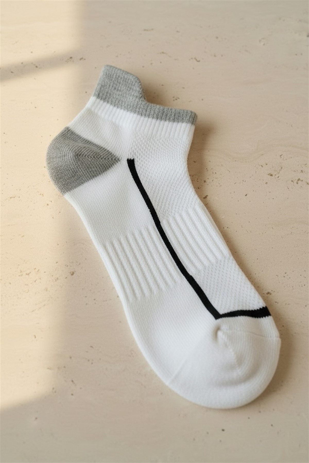 Erkek 4lü Spor Step Çorap Siyah Mix