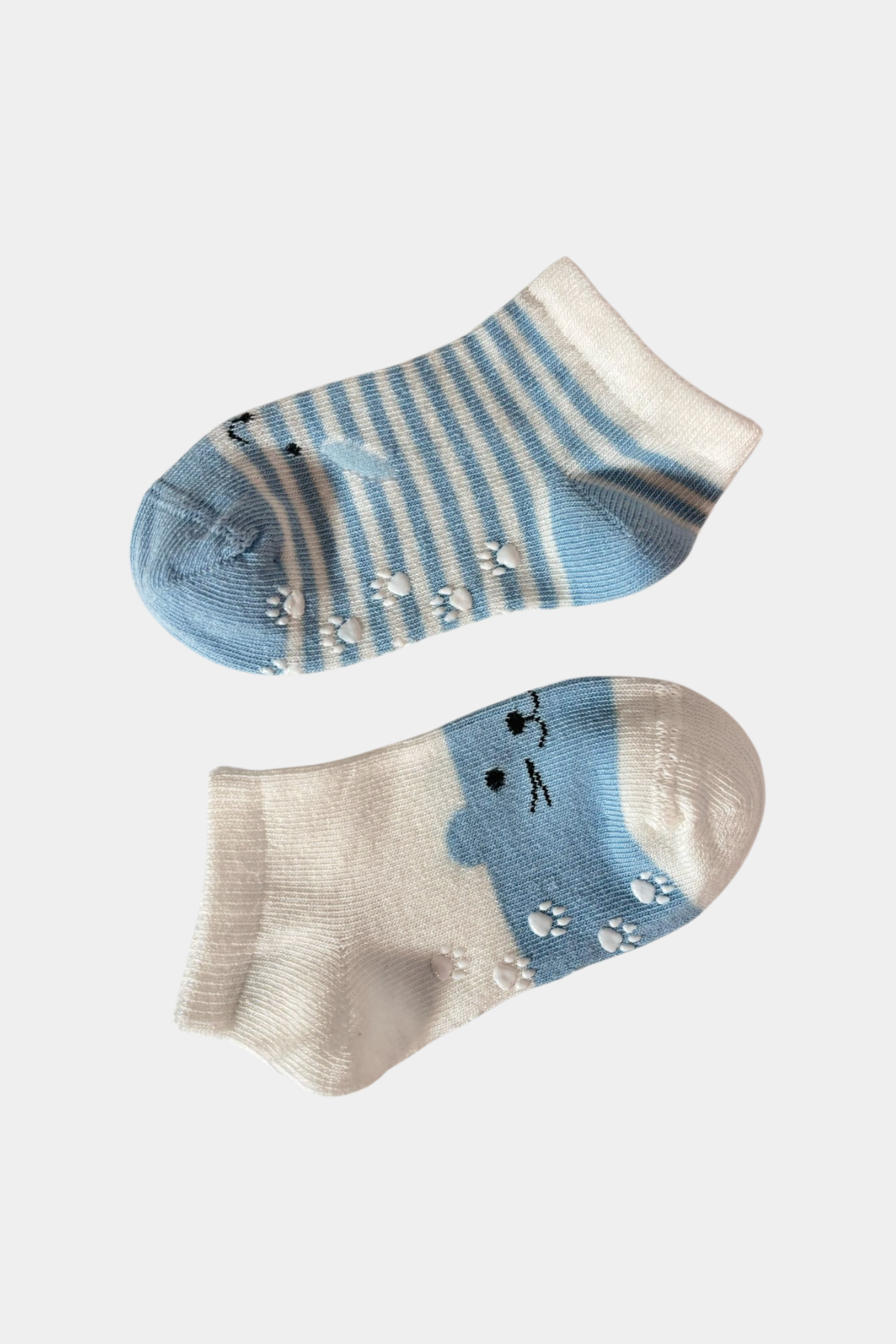 Animal Patterned 2-Piece Baby Boy Socks