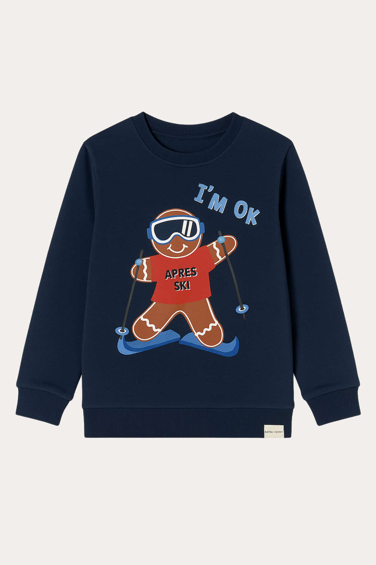 22512M4006 XMASS BREADMAN ERKEK YILBAŞI SWEATSHIRT Lacivert