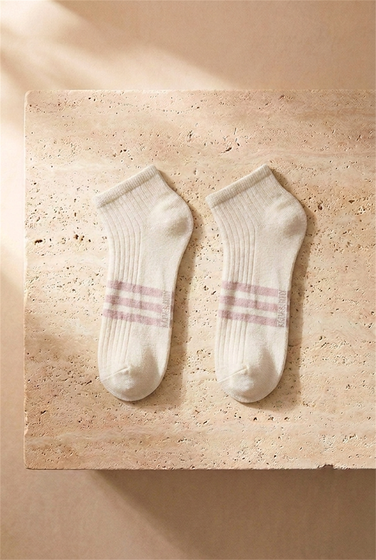 Erkek Çizgi Detaylı 3lü Step Çorap