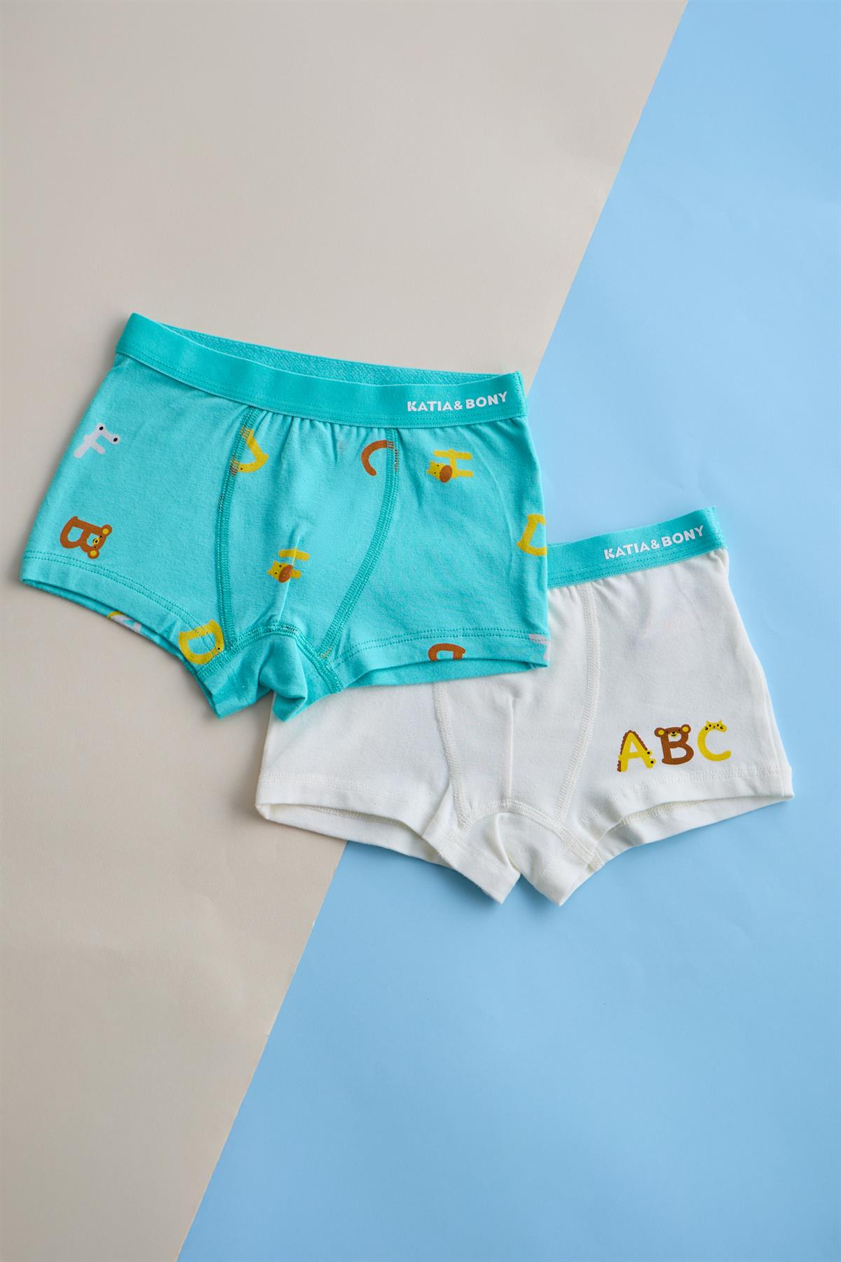Boys 2-Pack Alphabet Print Boxer Shorts