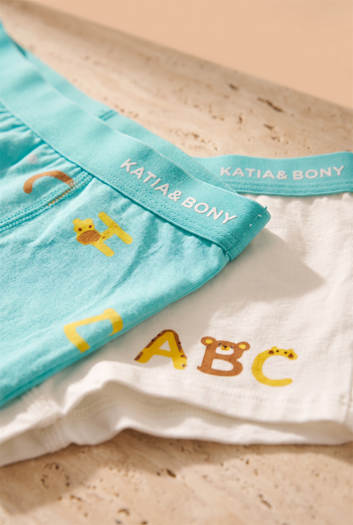 Erkek Çocuk 2 li Paket Alfabe Desenli Boxer