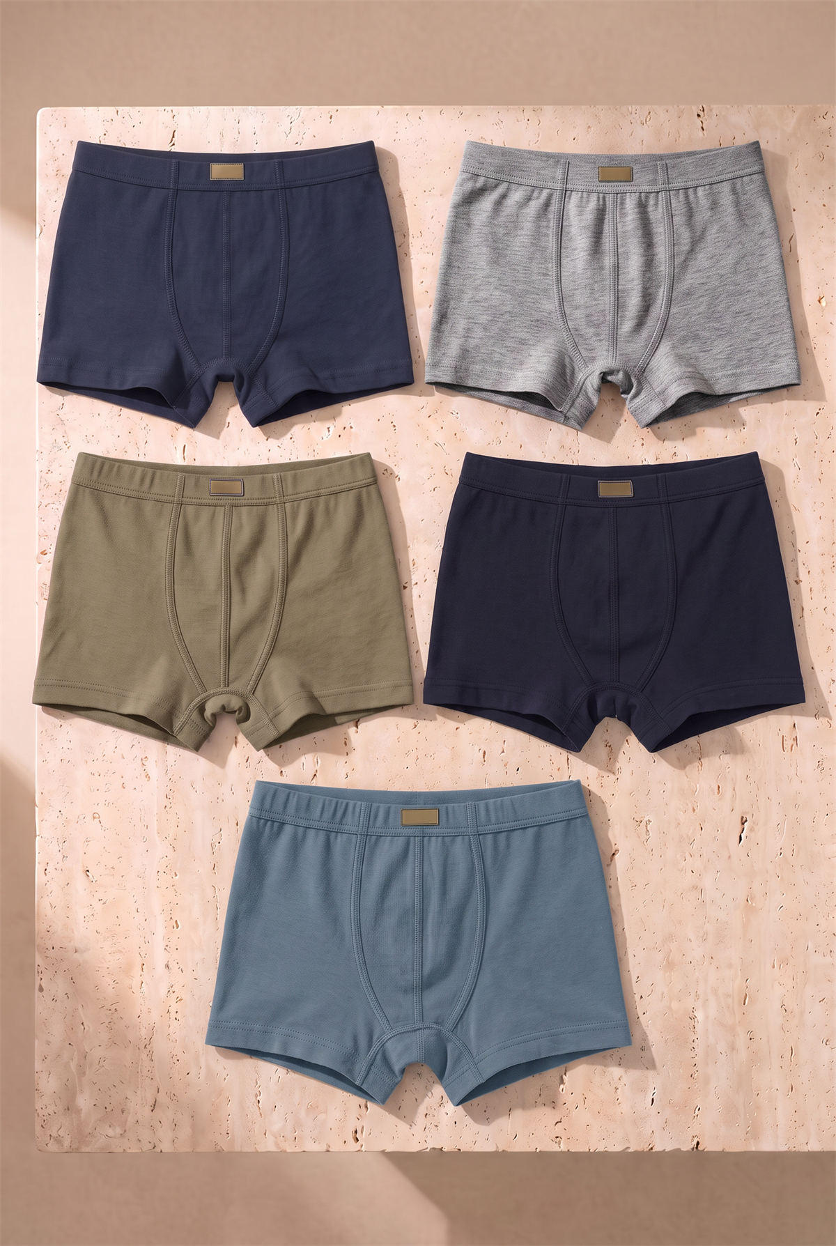 Erkek Çocuk 5li Basic Boxer Çok Renkli