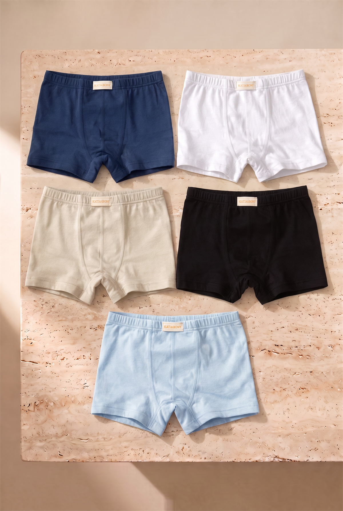 Erkek Çocuk 5li Basic Boxer Çok Renkli