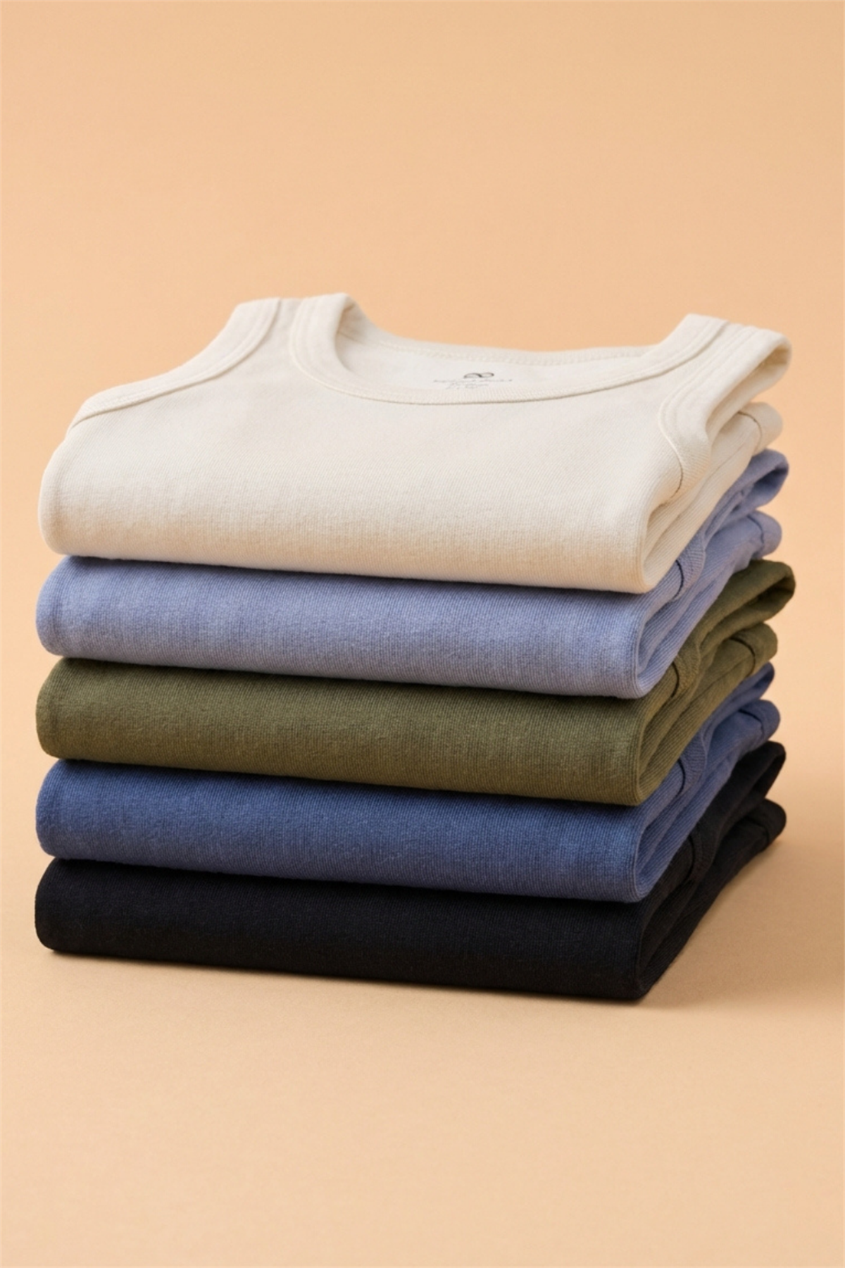 Boys 5-Piece Patterned Undershirt