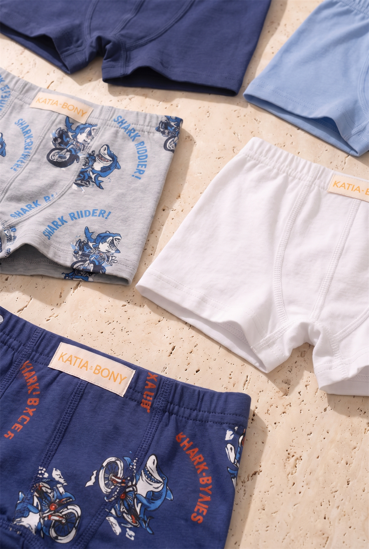 Erkek Çocuk 5li Desenli Boxer