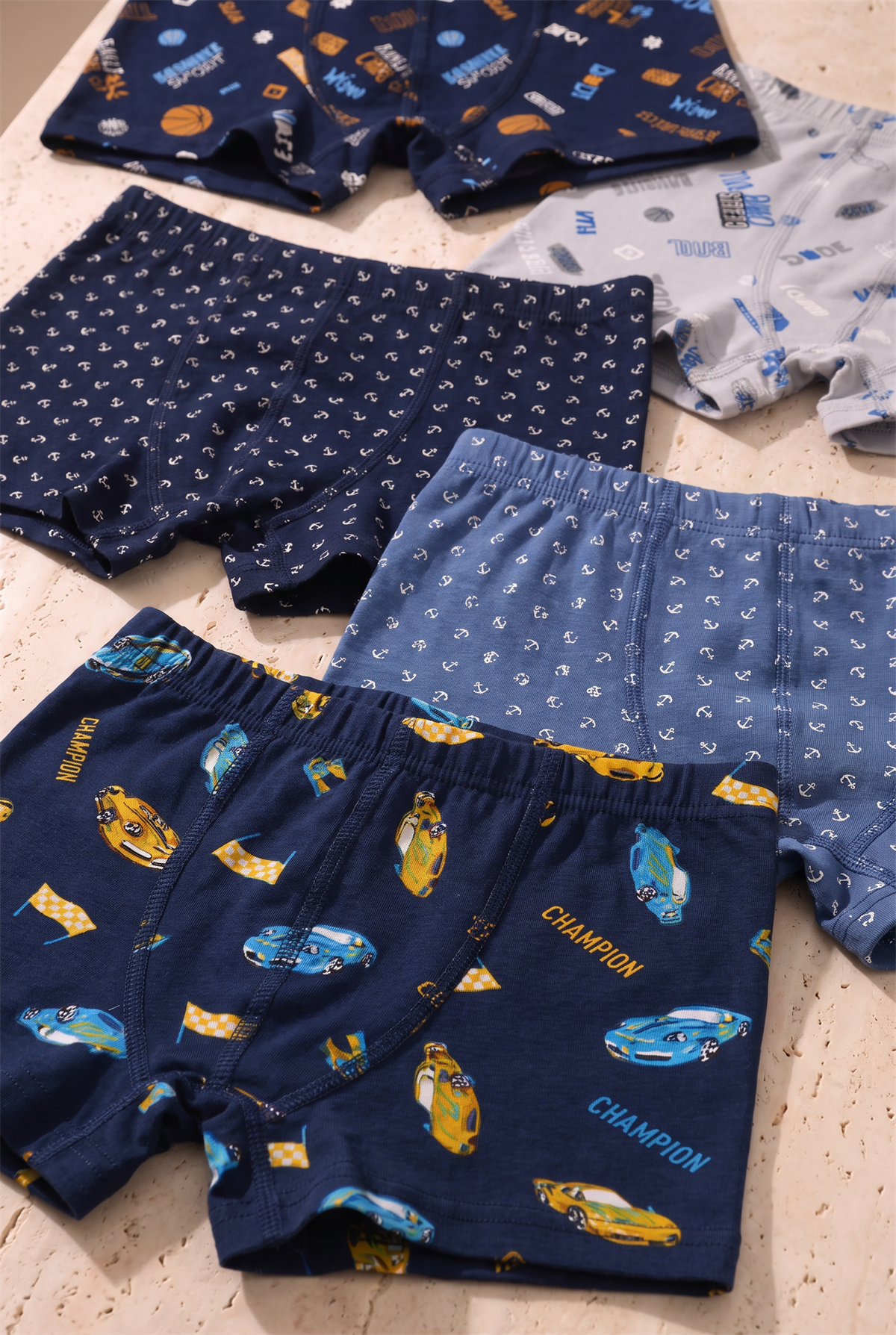 Boys 5-Pack Mixed Pattern Boxer