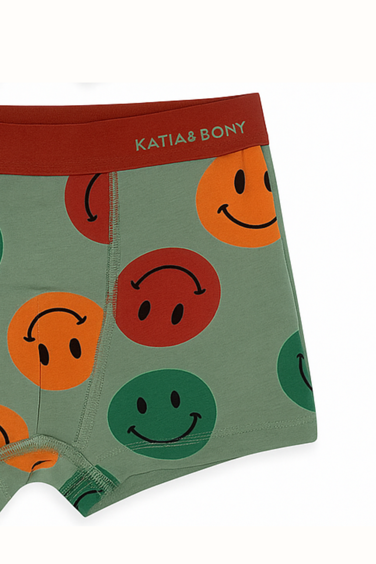22503K2008 2PCK GÜLEN YÜZ  ERKEK ÇOCUK BOXER Yeşil