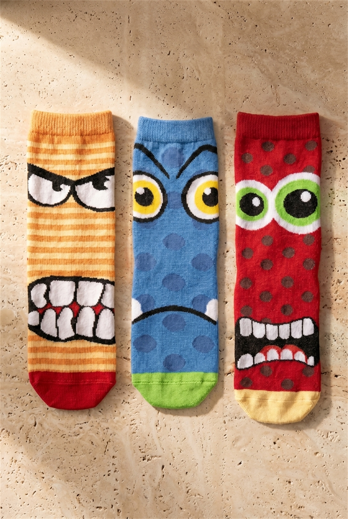 Boys Cute Monster Ankle Socks