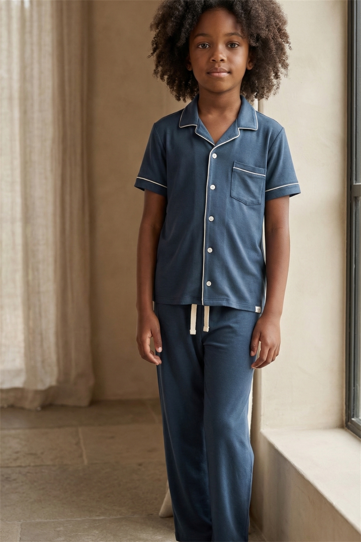 22512K2035 SILVER ERKEK ÇOCUK PİJAMA TAKIM Navy