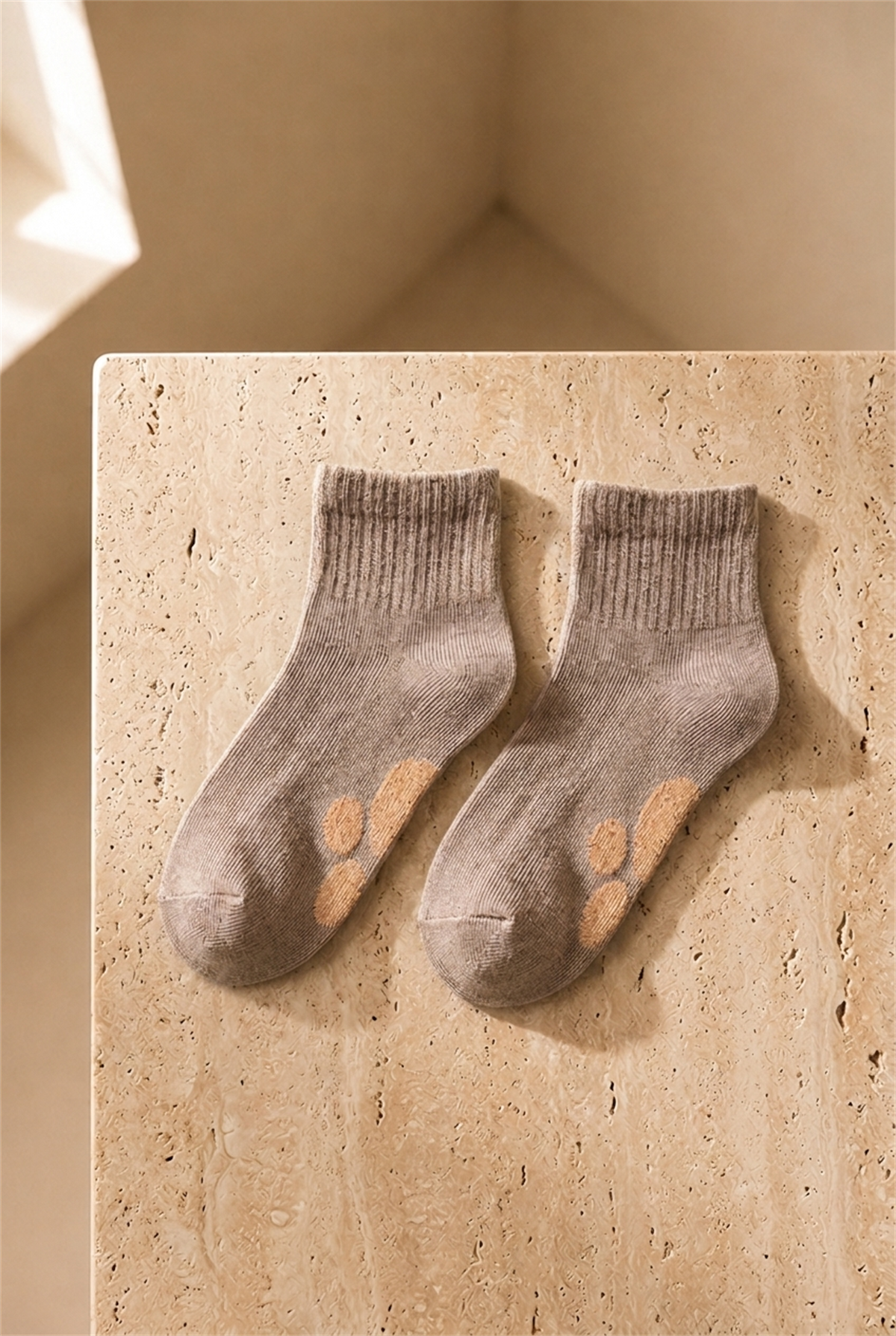 Boys 5-Piece Booties Socks With Printed Soles