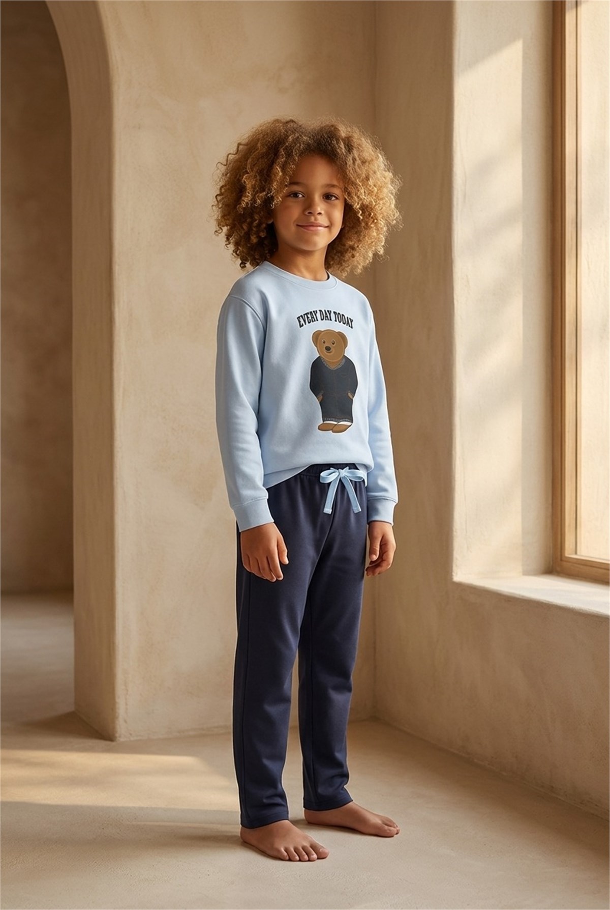 Erkek Çocuk Teddy Pijama Altı Lacivet