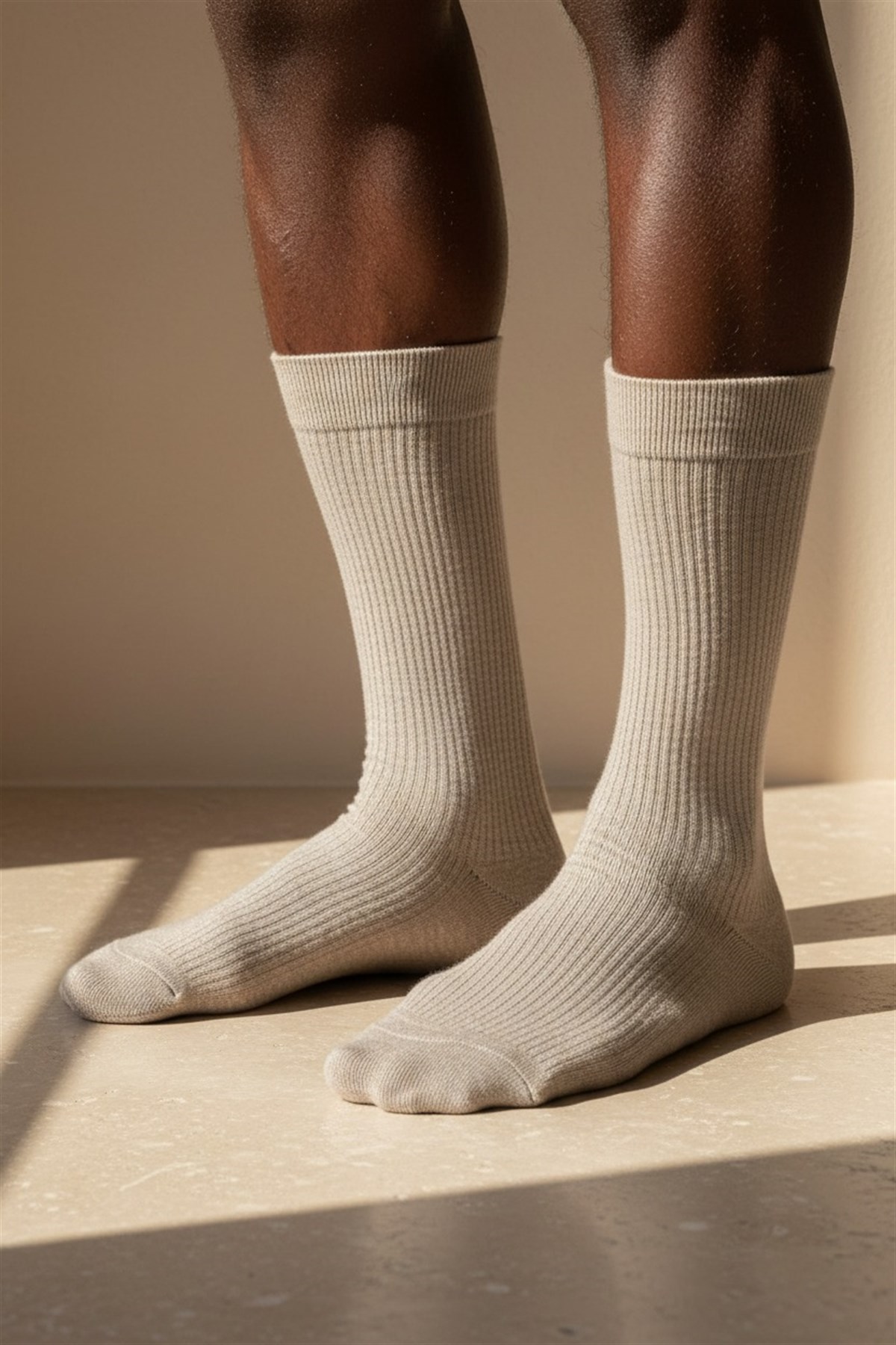 Mens Derby Light Gray Socks