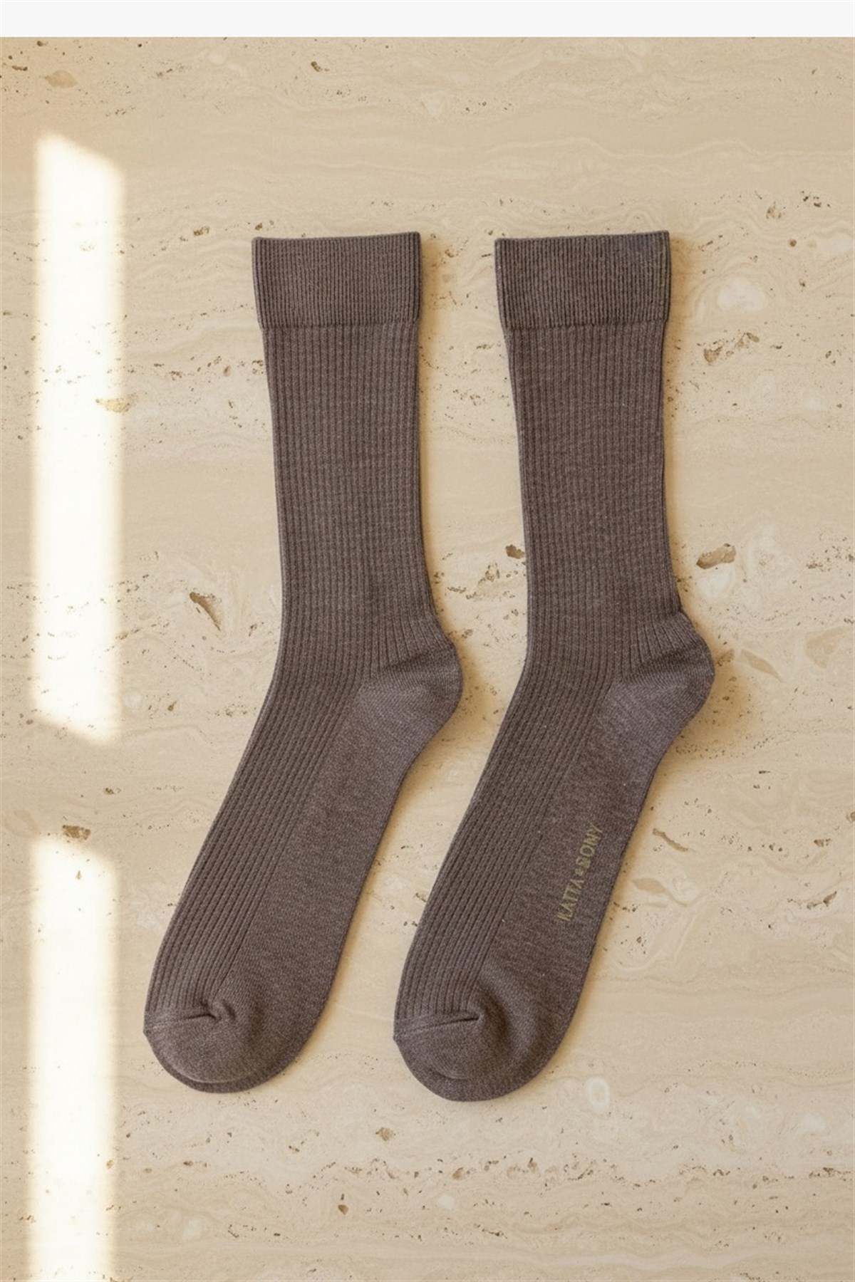 Mens Derby Light Brown Socks