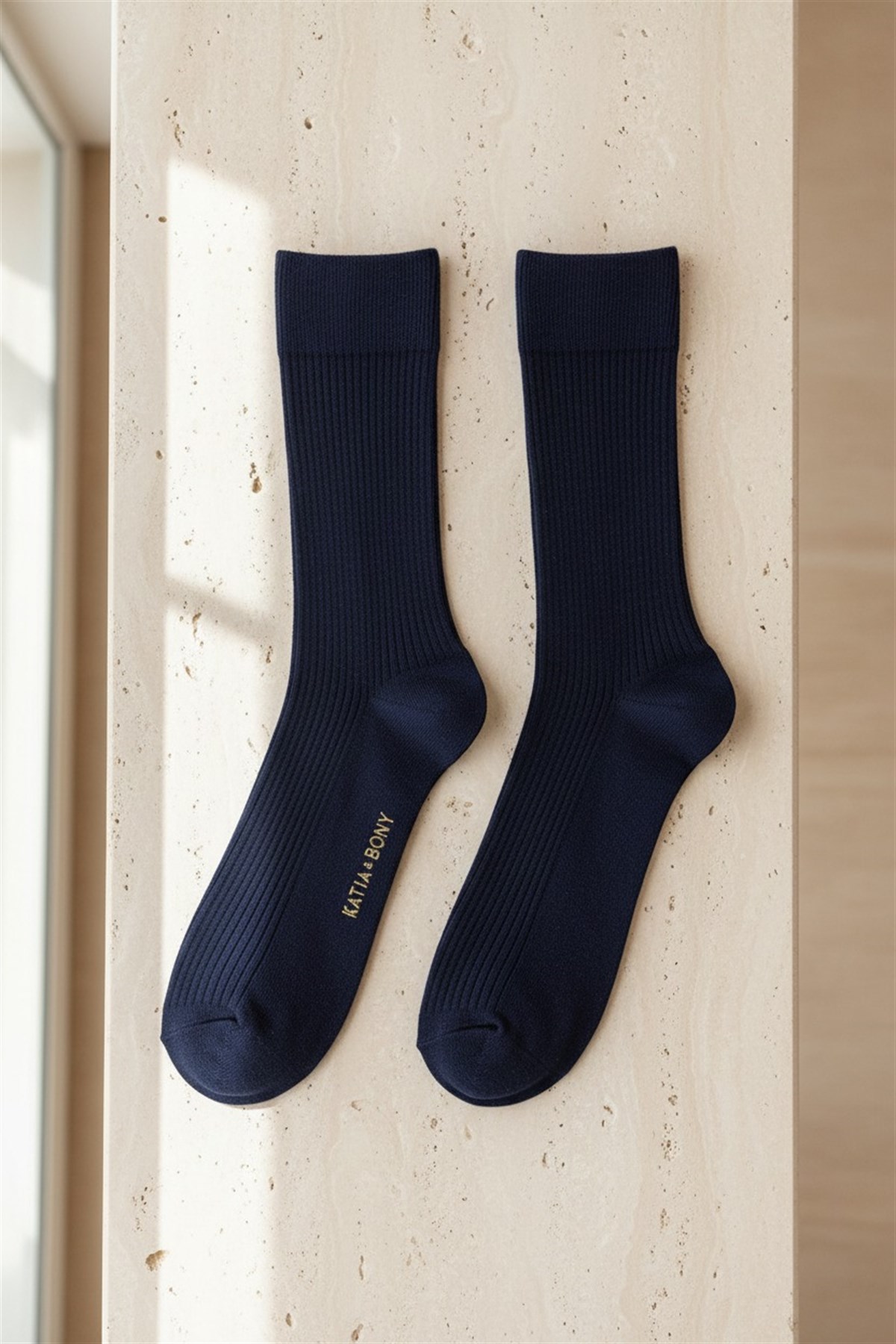 Mens Derby Navy Blue Socket Socks