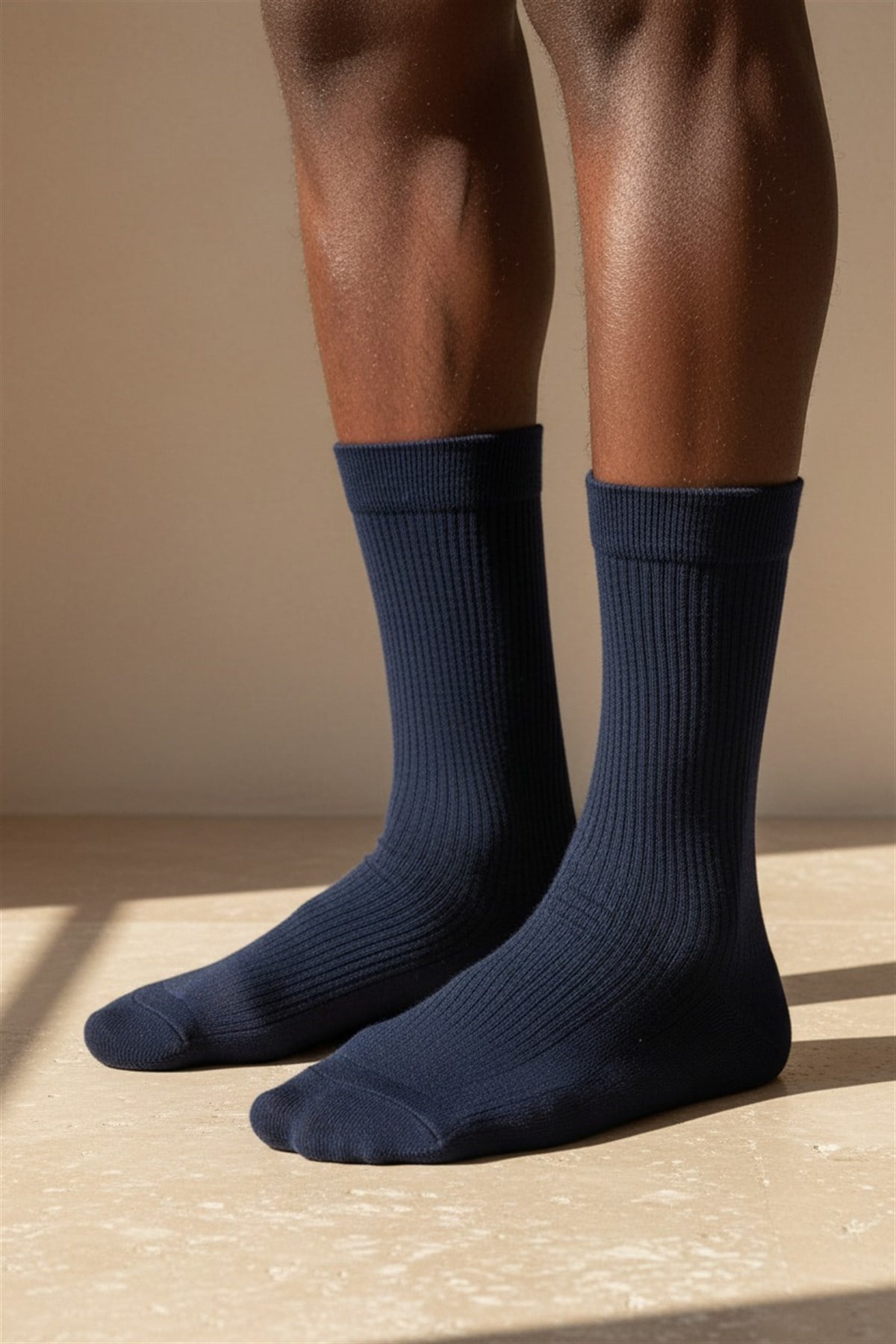 Mens Derby Navy Blue Socket Socks