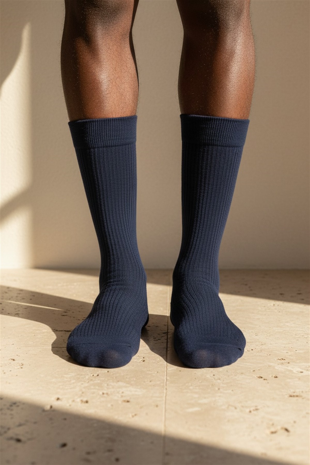 Mens Derby Navy Blue Socket Socks