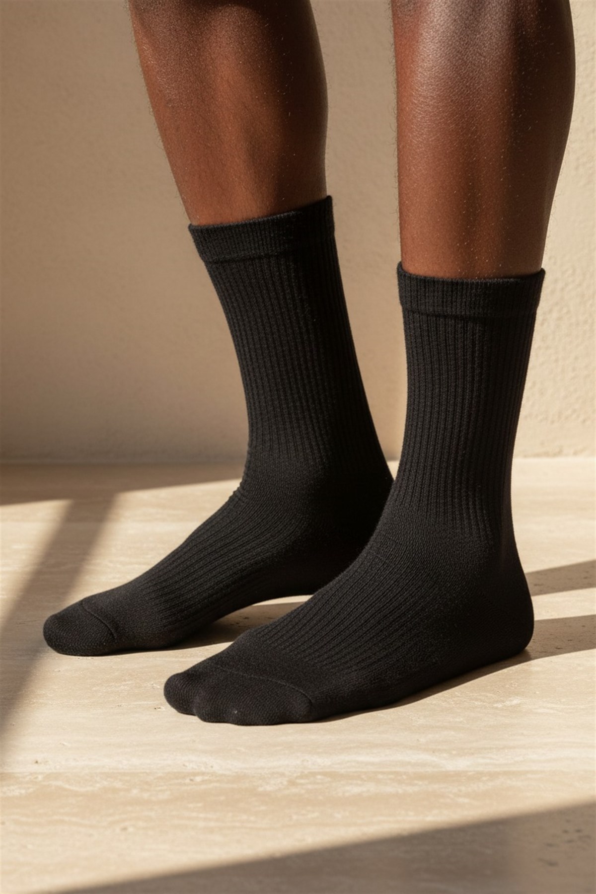Mens Derby Black Socks