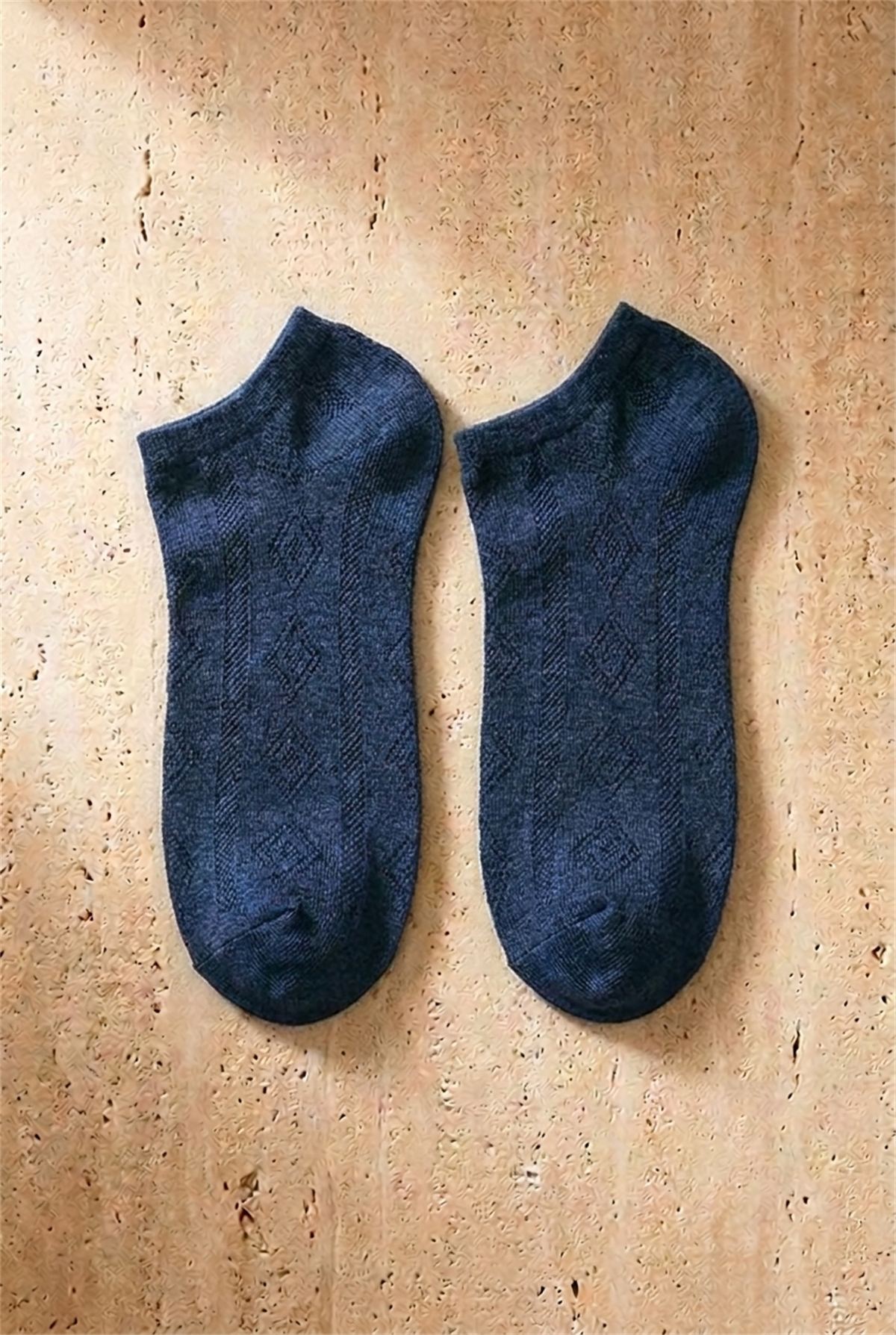 Mens Embroidered Patterned 5-Piece Booties Socks