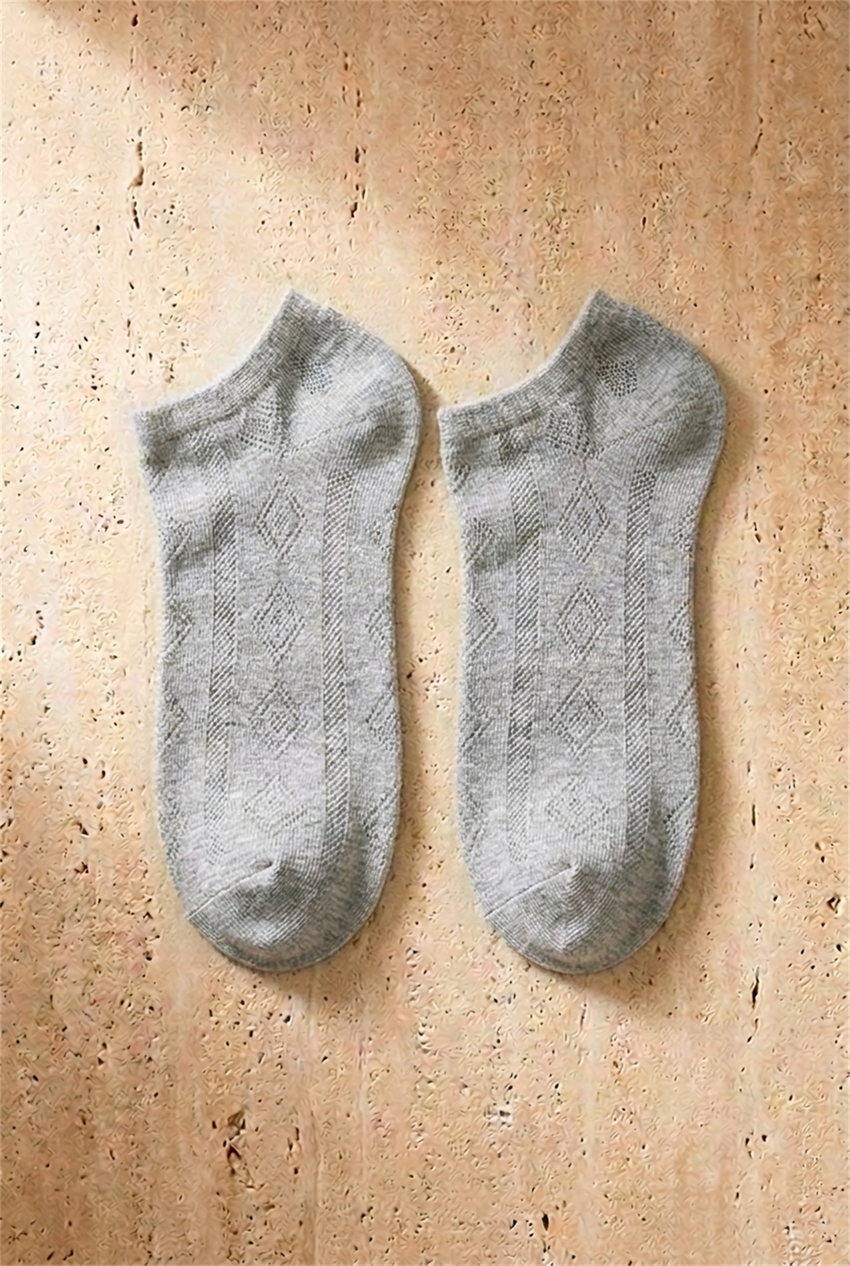 Mens Embroidered Patterned 5-Piece Booties Socks