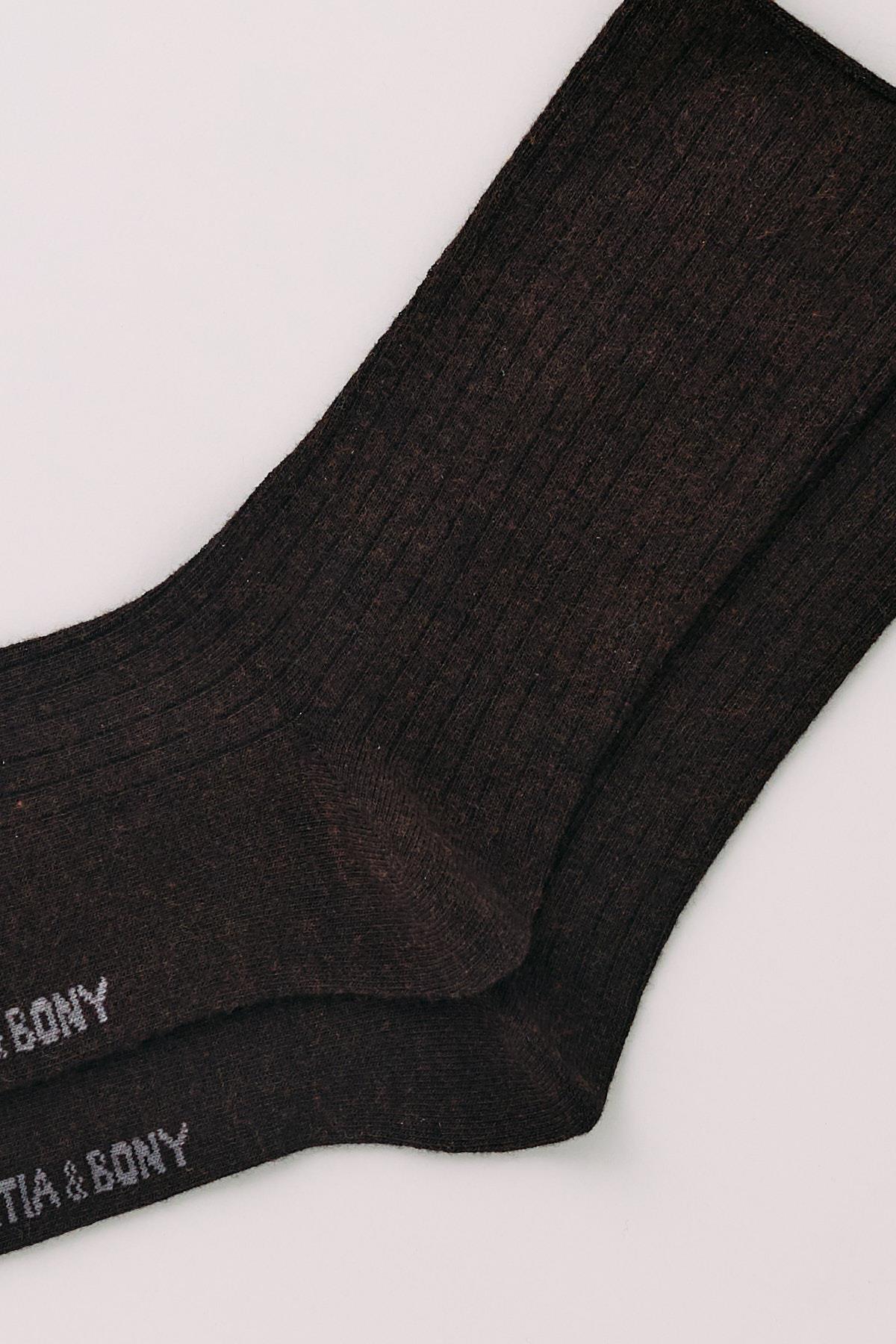 Erkek Kahverengi Modal Soket Çorap