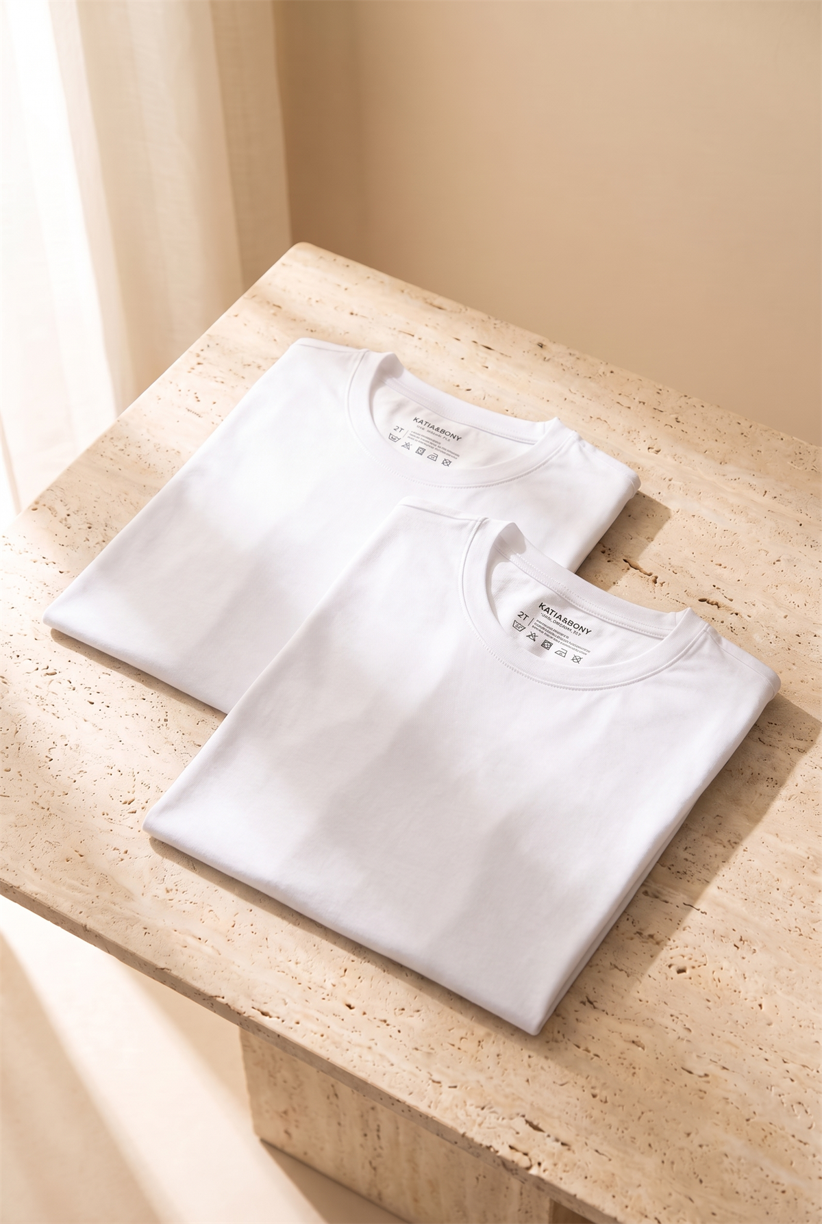 22603M4003 2PCK BASIC KUTULU MODAL O YAKA ERKEK TSHIRT WHITE