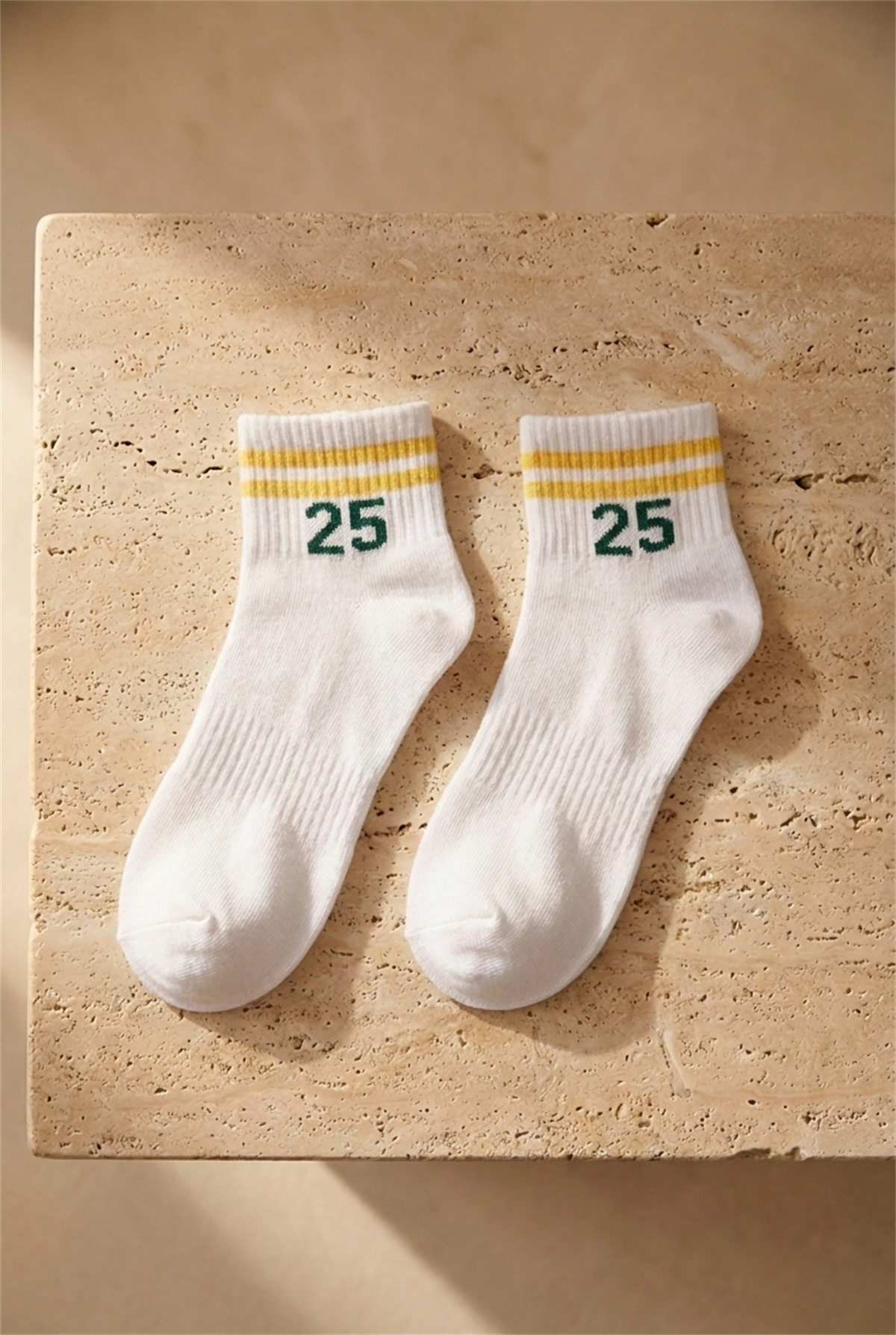 Mens 4-Piece Booties Socks With Number Detail