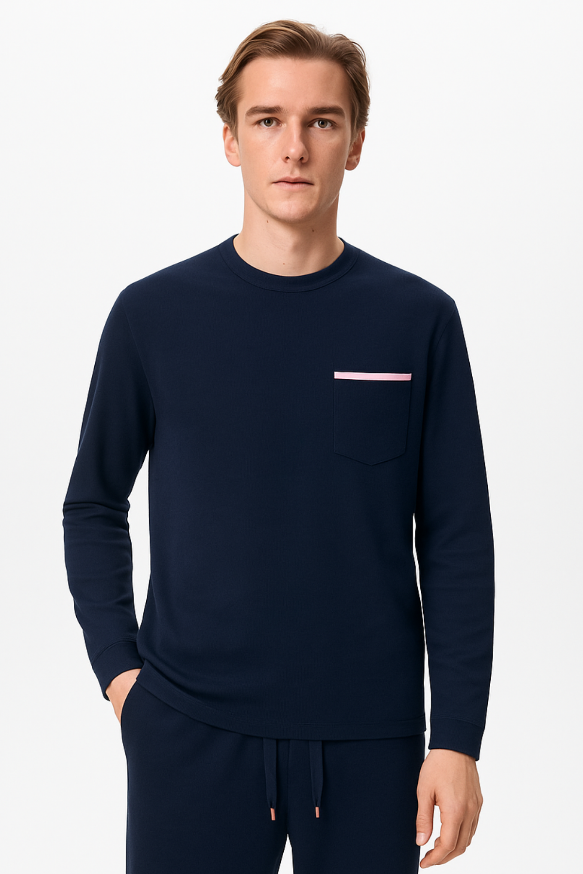 22511M4002 SILVER CEPLİ ERKEK PİJAMA ÜST Lacivert