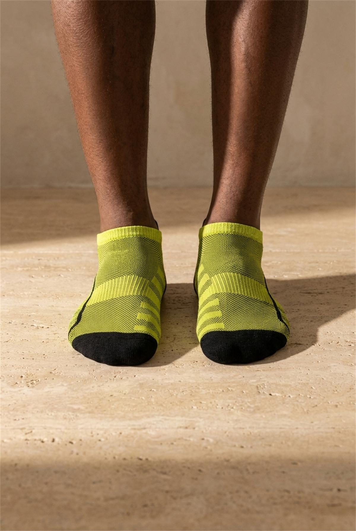 Mens Step Golf Socks Yellow/Black