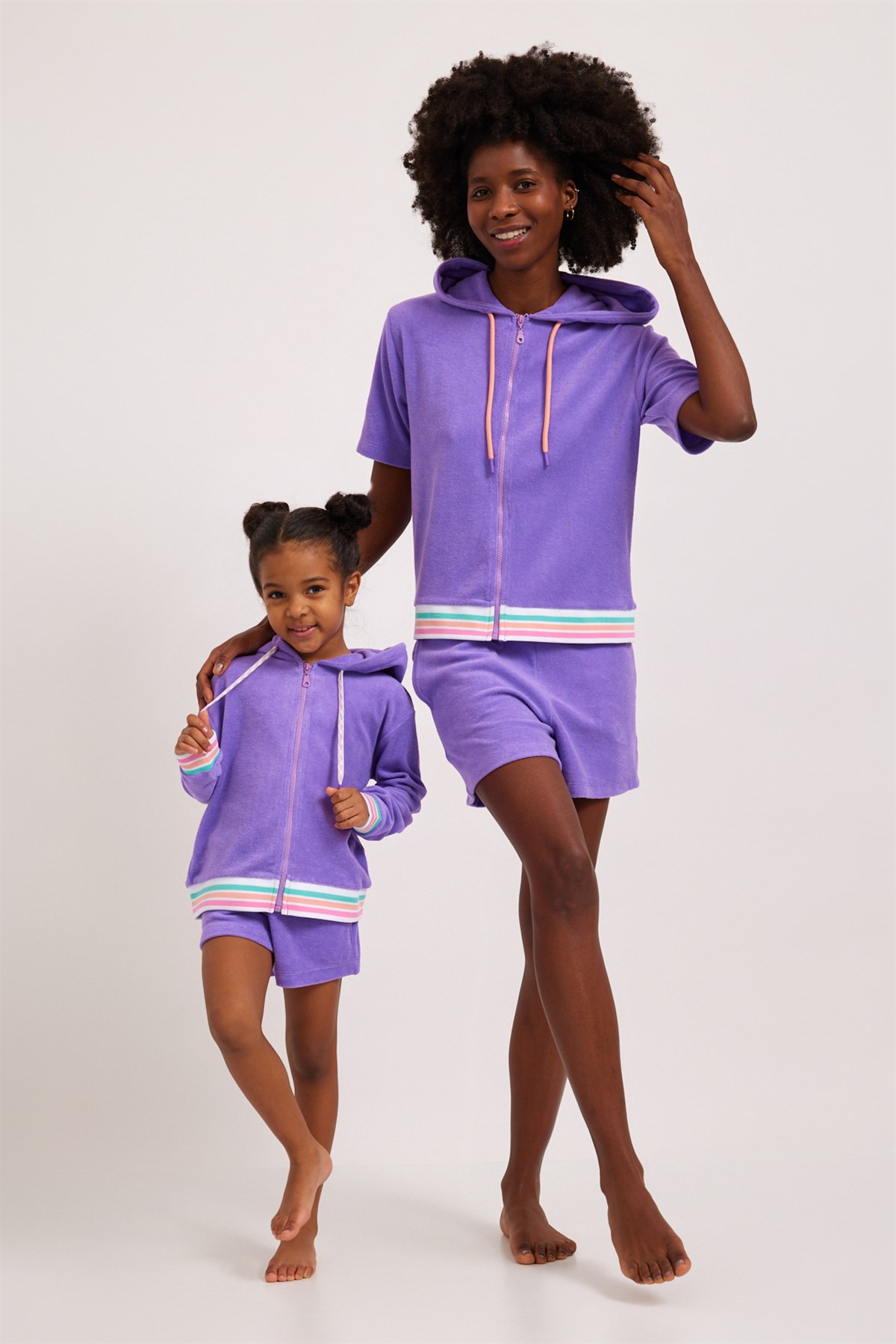 Fairytale Womens Towel Shorts Purple