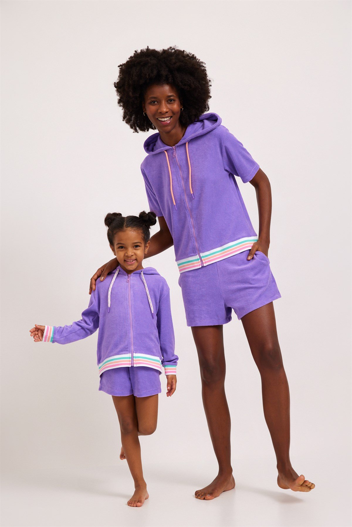 Fairytale Girls Towel Shorts Purple