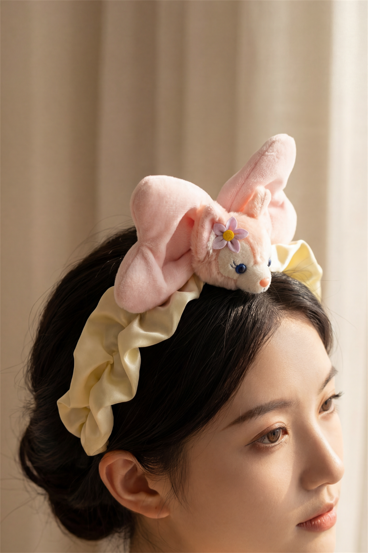 Fare Aksesuarlı Taç Pembe