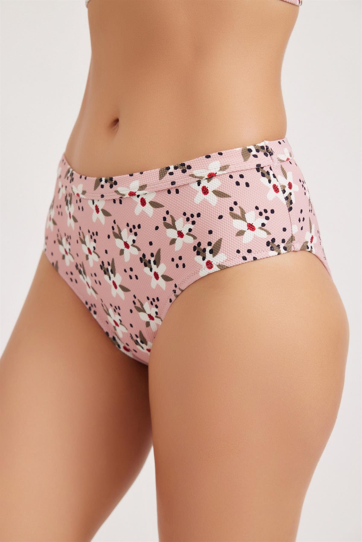 Flowers Kadın Bikini Alt Pudra