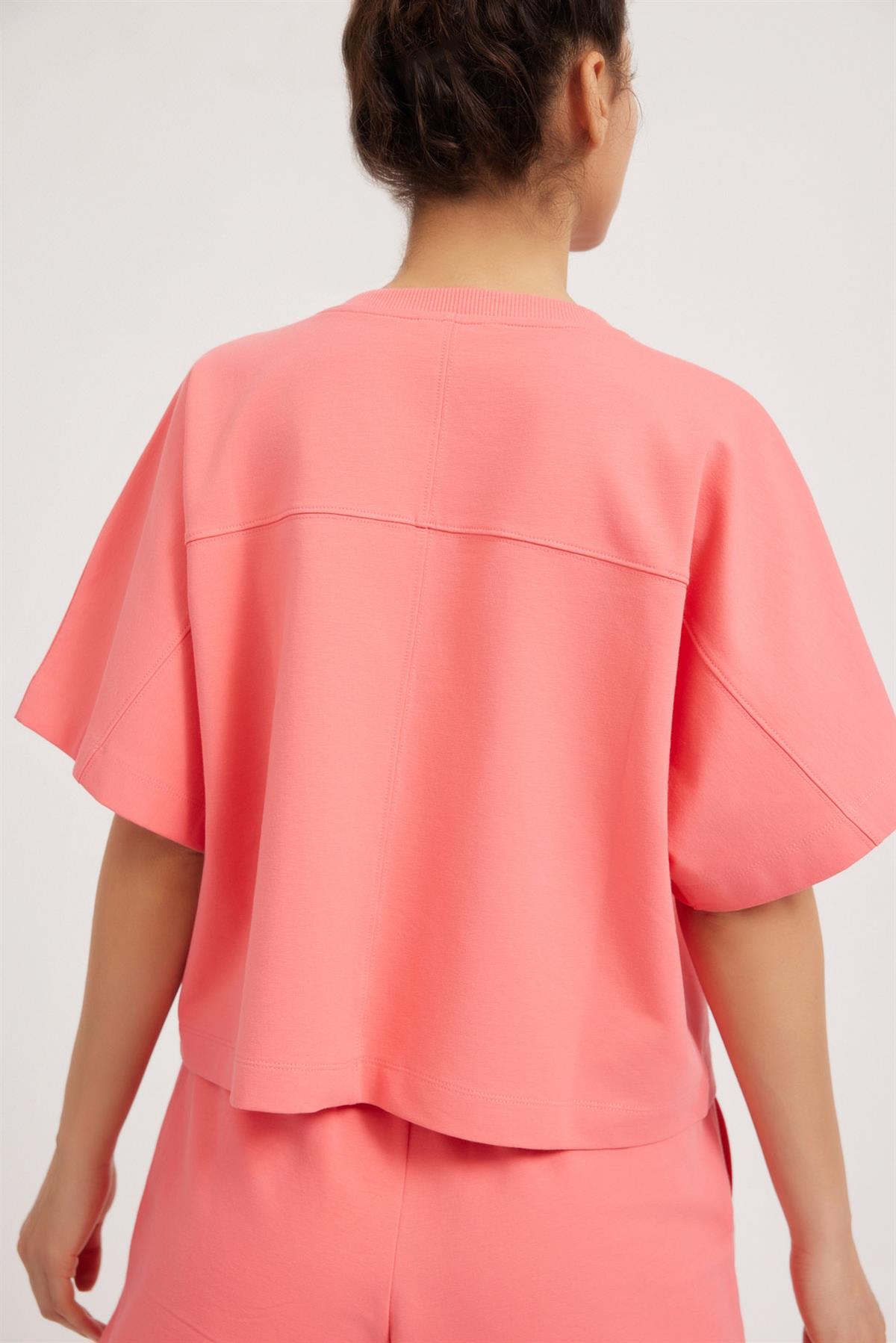 Womens Fun Giraffe T-shirt Pink