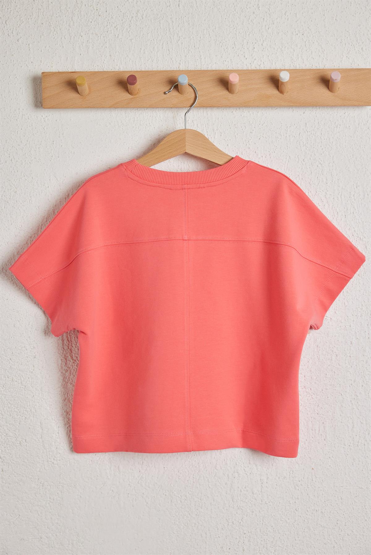 Fun Giraffe Girls T-shirt Pink