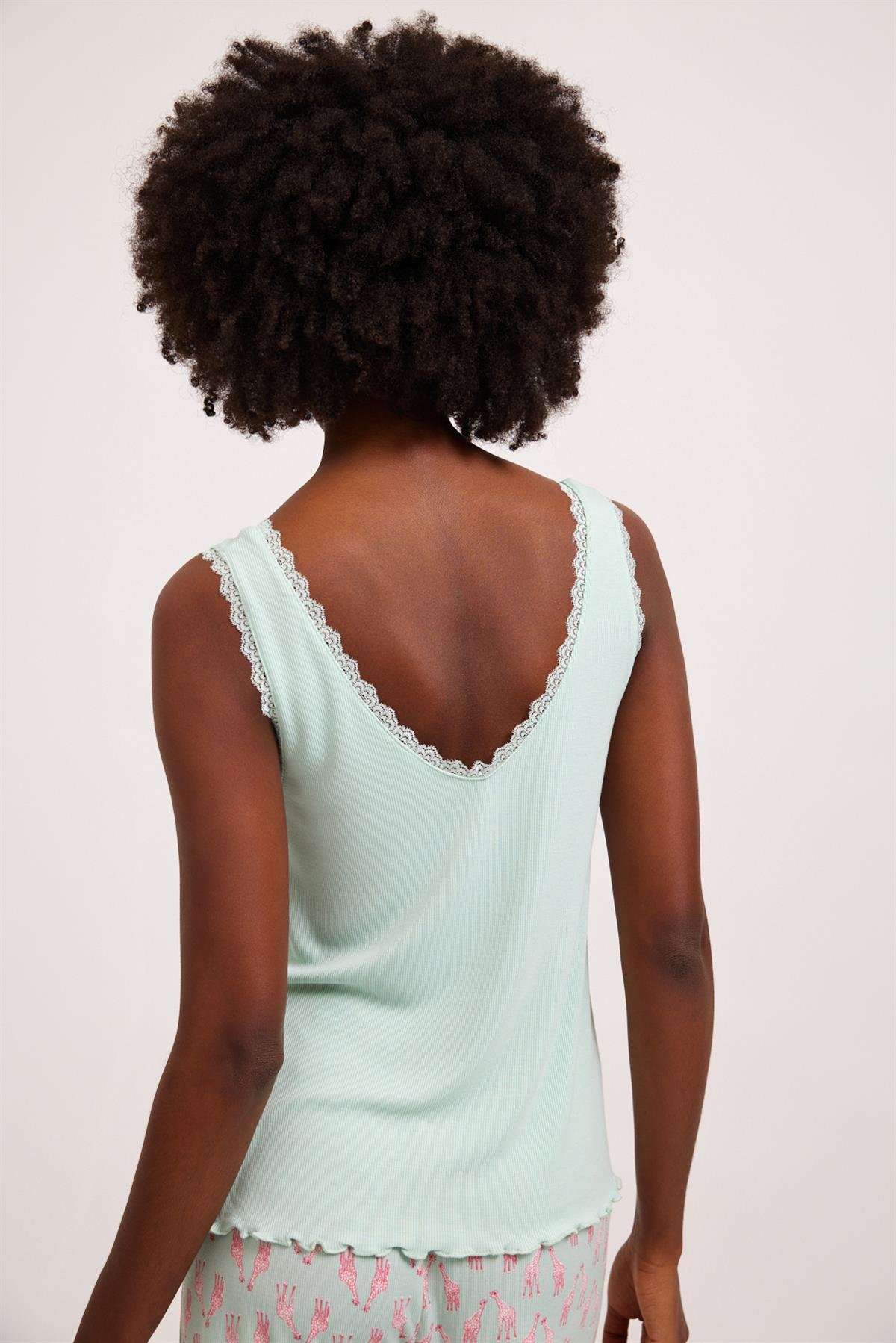 Kadın Fun Giraffe Ribli Üst Yeşil