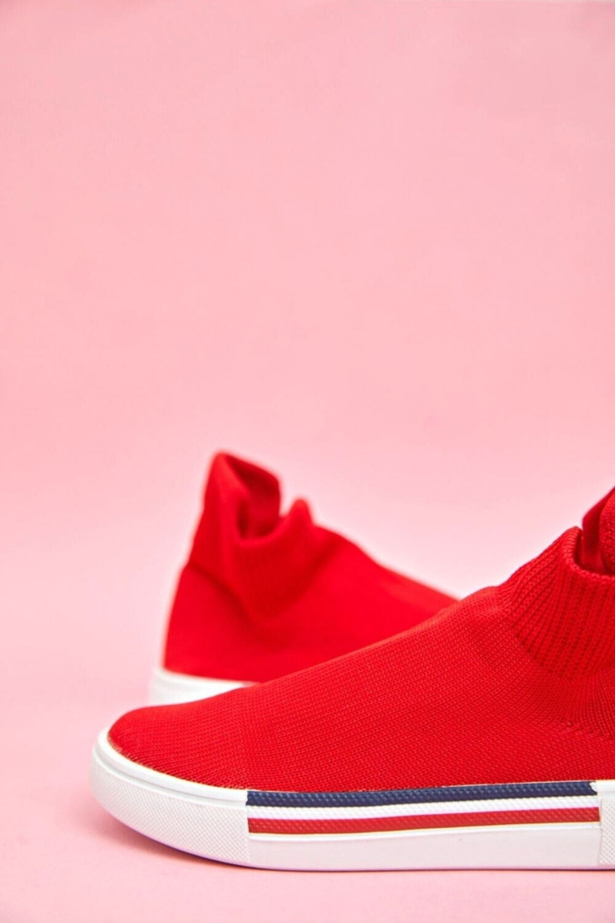 Happy Smile Çorap Ayakkabı Kırmızı