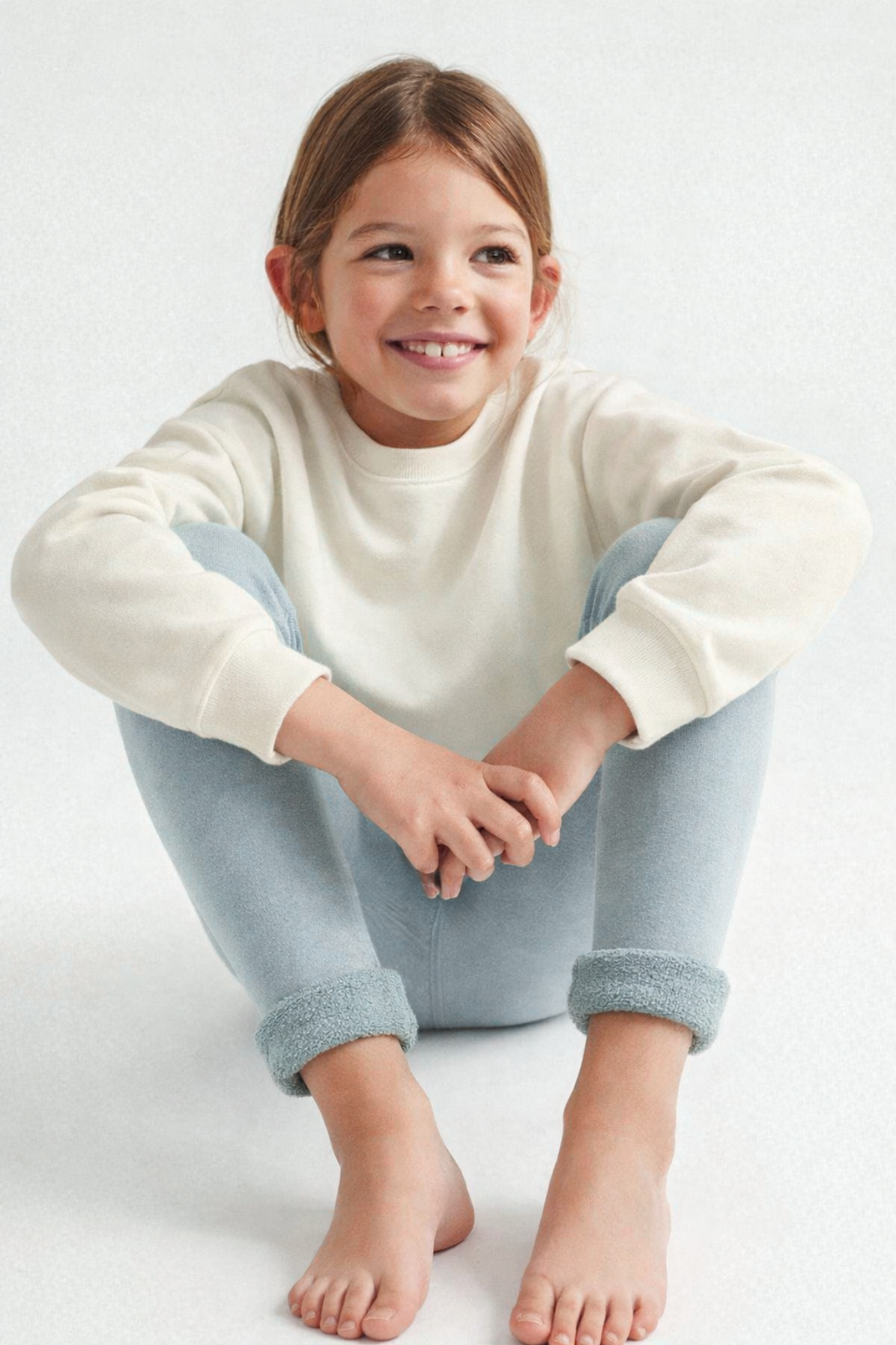 İçi Havlu Çocuk Tayt Açık Mint