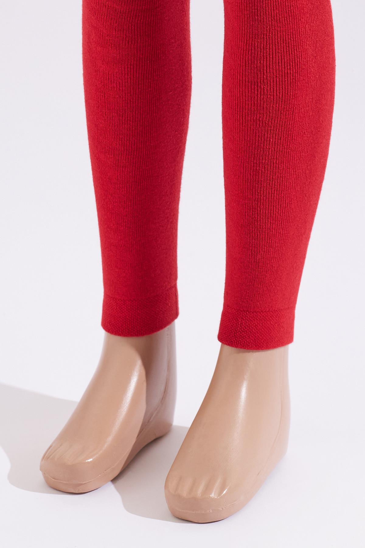 İçi Havlu Çocuk Tayt Kırmızı PEPPER