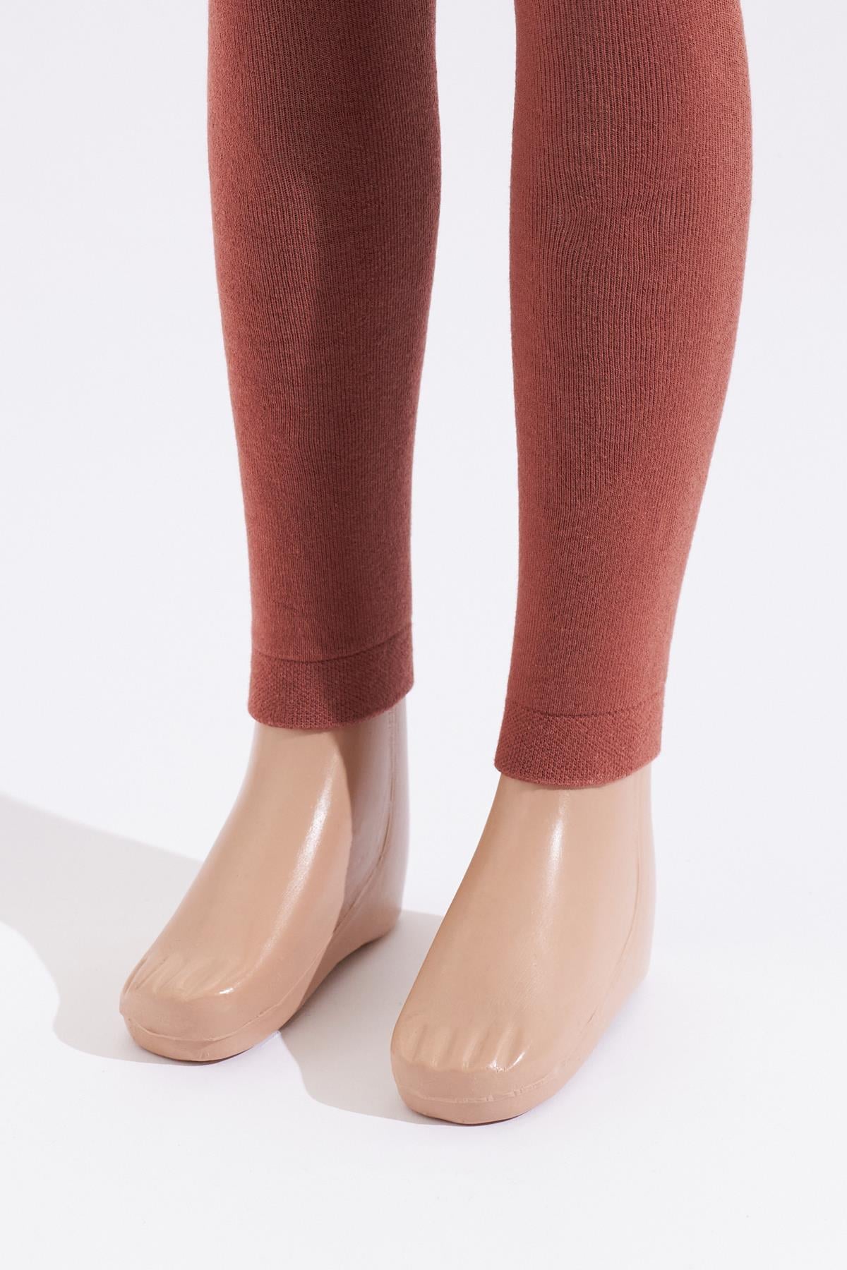 Childrens Tights With Towel Inside Dark Tile